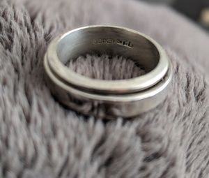 STERLING SILVER SWIVEL RING